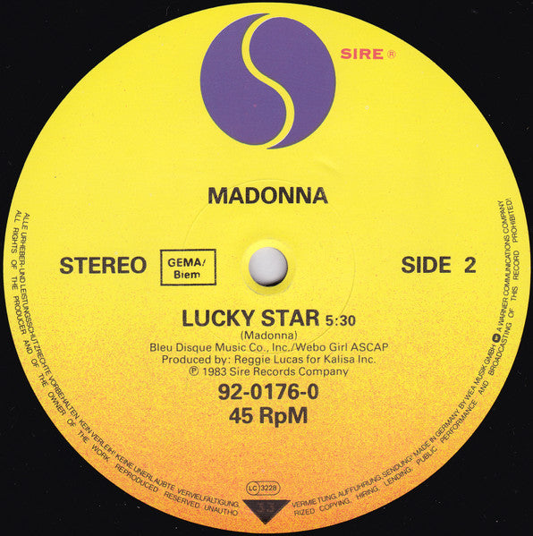 Madonna – Holiday 12" vinyl record, image 4 of 4