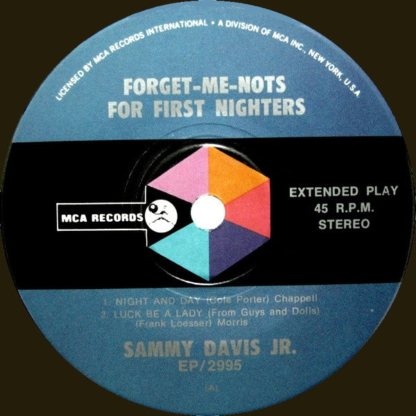 Sammy Davis Jr. – Sings Forget-Me-Nots For First Nighters 7" vinyl record, image 3 of 4