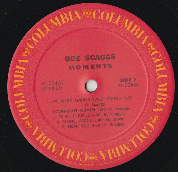 Boz Scaggs – Moments LP vinyl record, image 5 of 7
