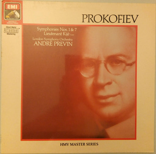 Sergei Prokofiev, London Symphony Orchestra, André Previn – Symphonies Nos. 1 & 7 / Lieutenant Kijé Suite LP vinyl record, image 1 of 4