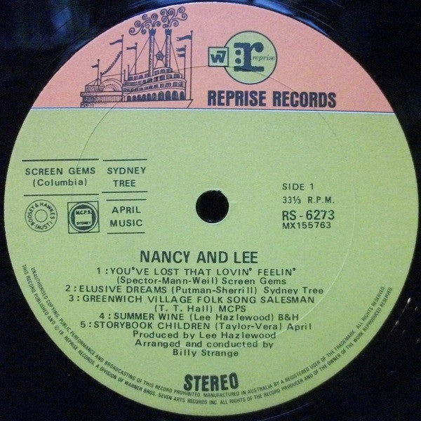 Nancy Sinatra & Lee Hazlewood – Nancy & Lee LP vinyl record, image 3 of 4
