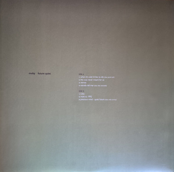Moby – Future Quiet (2xLP) LP vinyl record, image 10 of 10