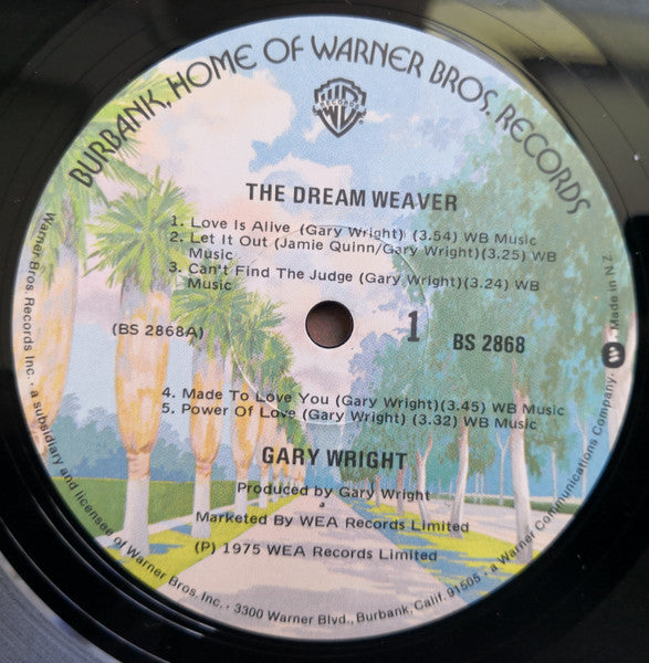 Gary Wright – The Dream Weaver LP vinyl record, image 3 of 4