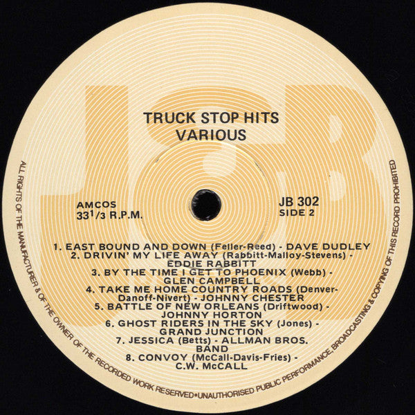 Various – Truck Stop Hits LP vinyl record, image 4 of 4