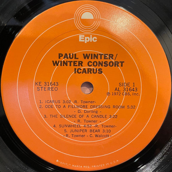Paul Winter – Icarus LP vinyl record, image 6 of 7