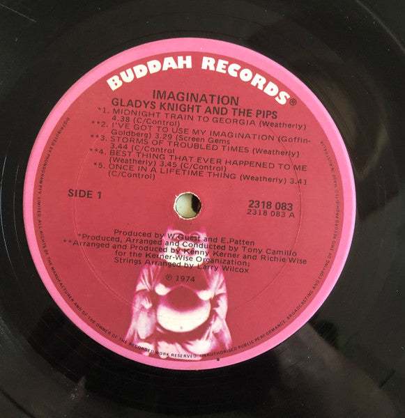 Gladys Knight And The Pips – Imagination LP vinyl record, image 2 of 2
