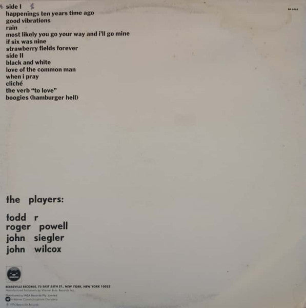 Todd Rundgren – Faithful LP vinyl record, image 2 of 4