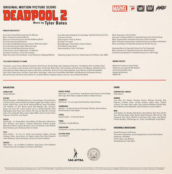 Tyler Bates – Deadpool 2 (Original Motion Picture Score) LP vinyl record, image 8 of 10