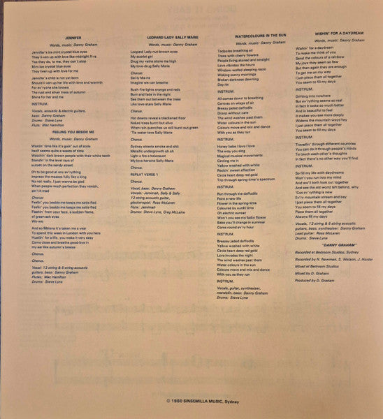 Danny Graham – Danny Graham LP vinyl record, image 8 of 10