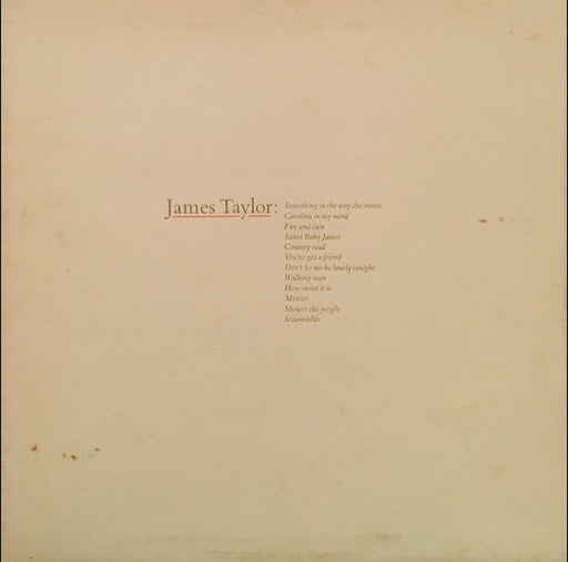 James Taylor – James Taylor's Greatest Hits LP vinyl record, image 1 of 8