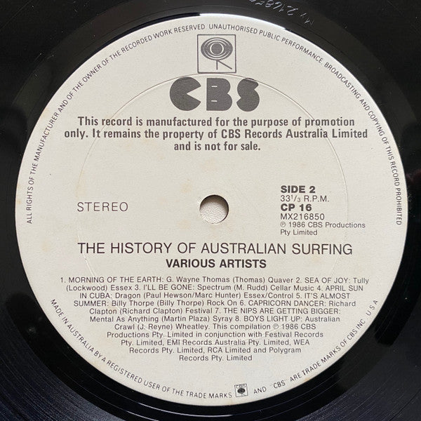 Various – Nat Young's The History Of Australian Surfing LP vinyl record, image 3 of 4