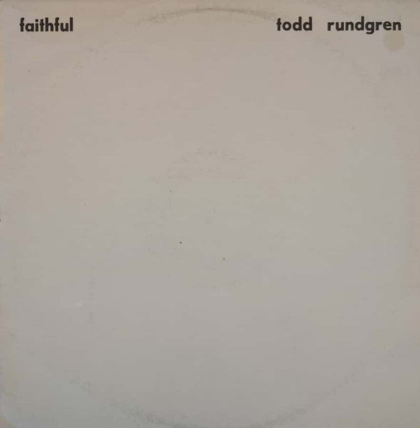 Todd Rundgren – Faithful LP vinyl record, image 1 of 4