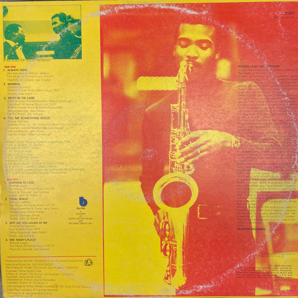 Ronnie Laws, Pressure – Pressure Sensitive LP vinyl record, image 2 of 4