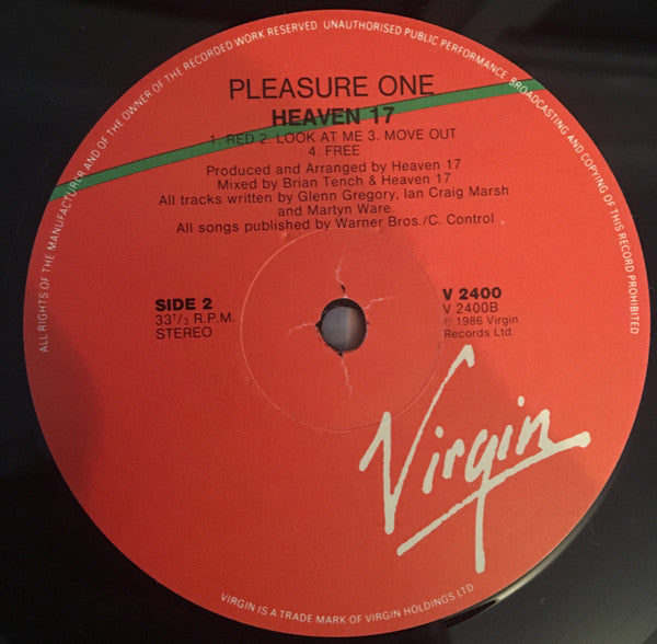 Heaven 17 – Pleasure One LP vinyl record, image 6 of 6