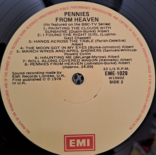 Various – Pennies From Heaven (As Featured In The BBC TV Series) LP vinyl record, image 4 of 4