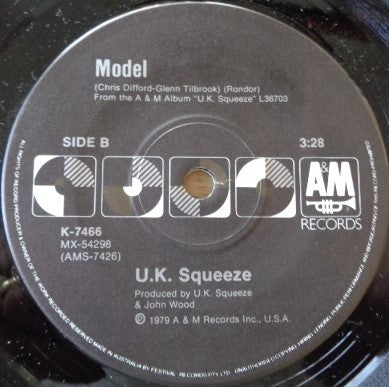 Squeeze – Cool For Cats 7" vinyl record, image 2 of 2