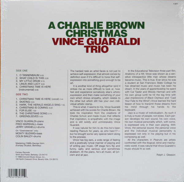 Vince Guaraldi Trio – A Charlie Brown Christmas LP vinyl record, image 2 of 4