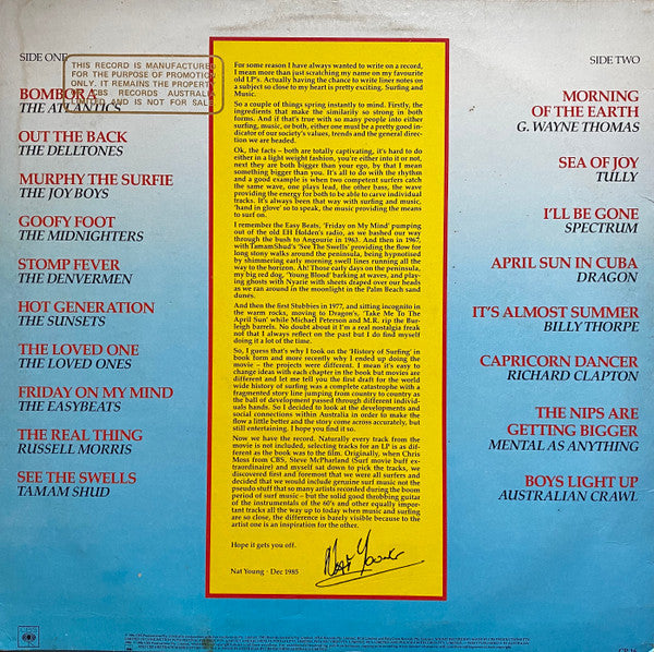 Various – Nat Young's The History Of Australian Surfing LP vinyl record, image 2 of 4