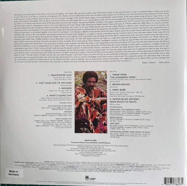 Quincy Jones – Smackwater Jack LP vinyl record, image 2 of 5
