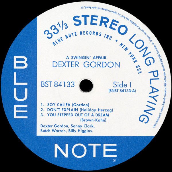 Dexter Gordon – A Swingin' Affair LP vinyl record, image 3 of 6