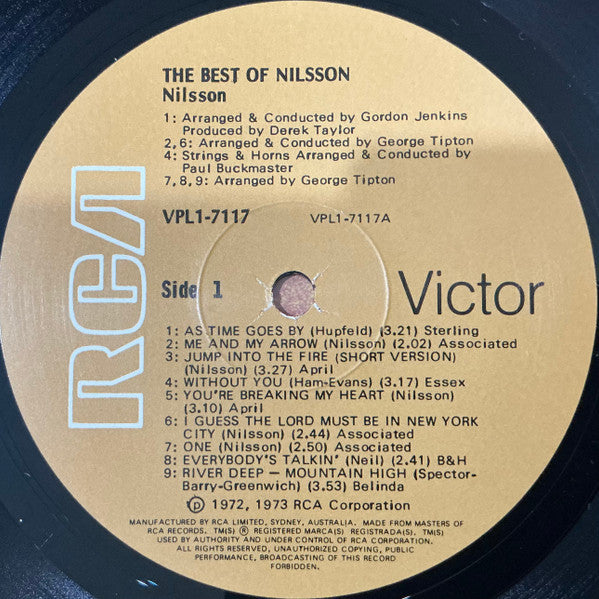 Harry Nilsson – The Best Of Nilsson LP vinyl record, image 3 of 4