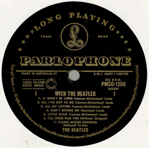 The Beatles – With The Beatles LP vinyl record, image 3 of 4