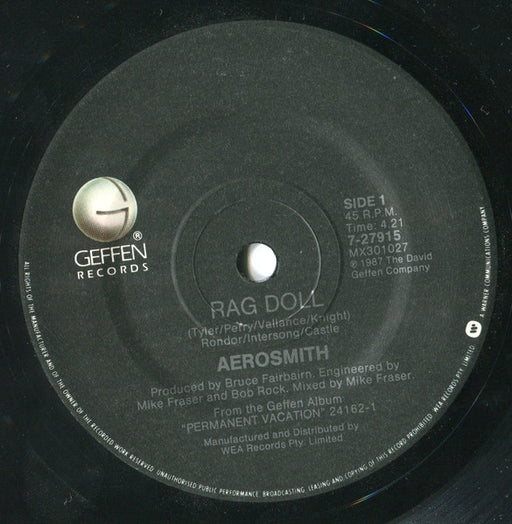 Aerosmith – Rag Doll 7" vinyl record, image 1 of 4