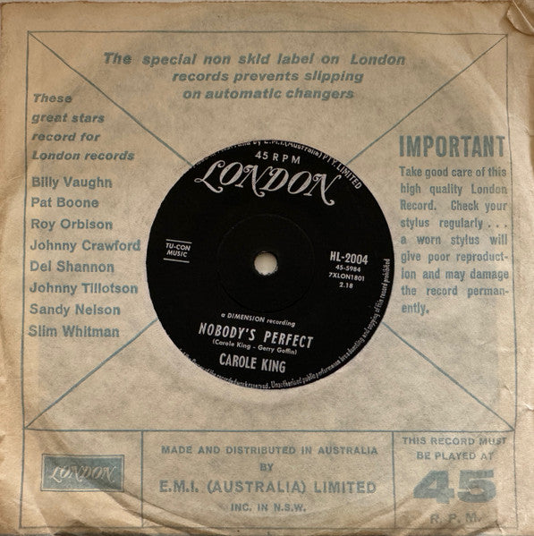 Carole King – It Might As Well Rain Until September 7" vinyl record, image 4 of 4
