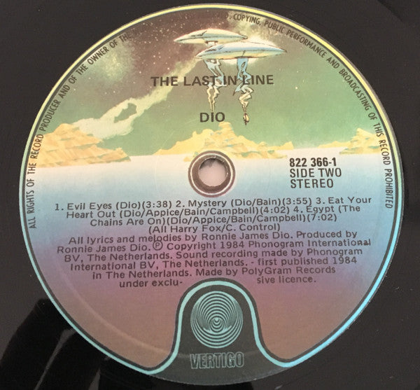 Dio – The Last In Line LP vinyl record, image 6 of 8