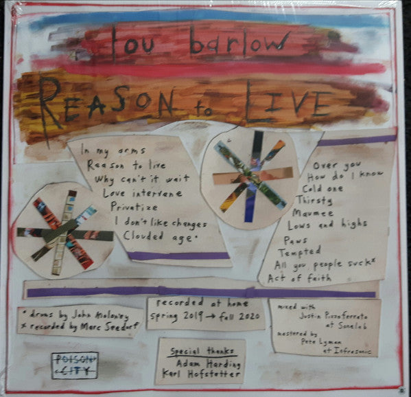Lou Barlow – Reason To Live LP vinyl record, image 2 of 6