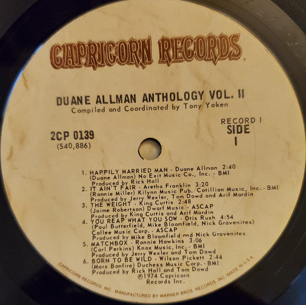 Duane Allman – An Anthology Vol. II (2xLP) LP vinyl record, image 5 of 10