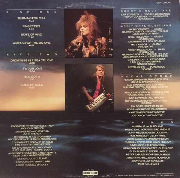Short Circuit, Lisa Edwards – Waiting For The Big One LP vinyl record, image 2 of 4