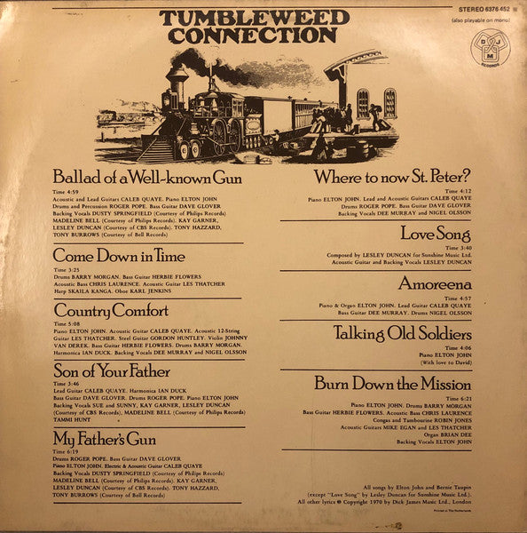 Elton John – Tumbleweed Connection LP vinyl record, image 2 of 4