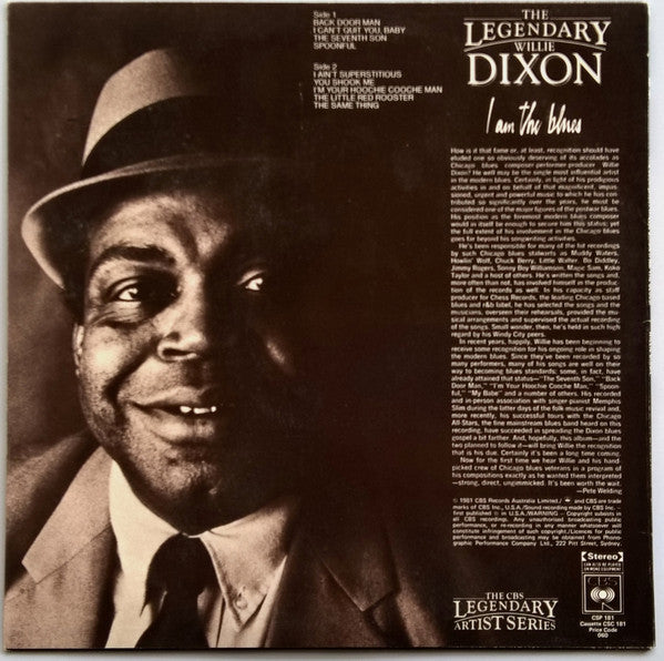 Willie Dixon – I Am The Blues LP vinyl record, image 2 of 4