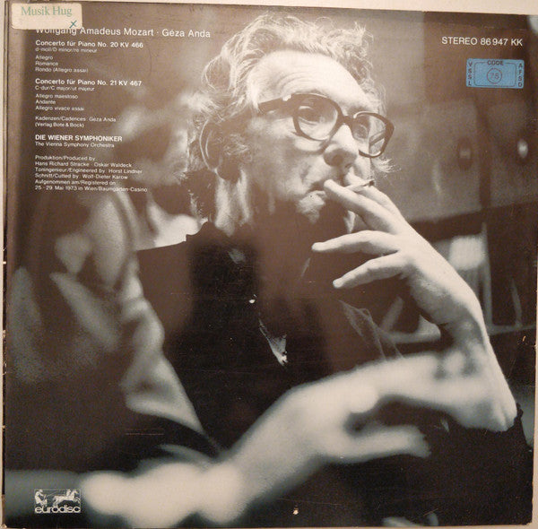 Géza Anda, Wolfgang Amadeus Mozart, Wiener Symphoniker – Concerto No.20 KV 466 - Concerto No.21 KV 467 D-Moll LP vinyl record, image 4 of 6