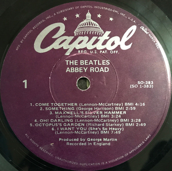 The Beatles – Abbey Road LP vinyl record, image 3 of 9