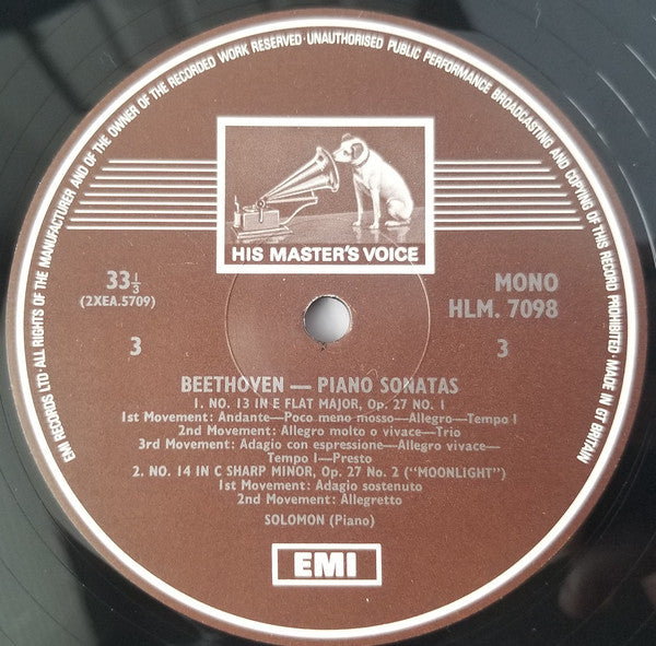 Solomon – Solomon plays Beethoven Sonatas (7xLP) LP vinyl record, image 3 of 8