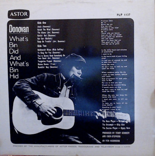 Donovan – What's Bin Did And What's Bin Hid LP vinyl record, image 2 of 4