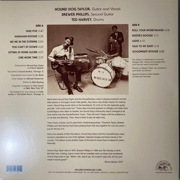 Hound Dog Taylor & The House Rockers – Natural Boogie LP vinyl record, image 2 of 4