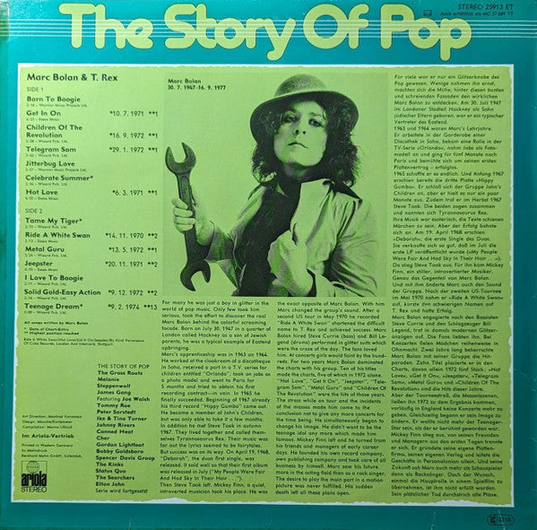 Marc Bolan, T. Rex – The Story Of Pop: Marc Bolan & T. Rex LP vinyl record, image 2 of 5