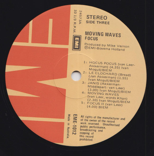 Focus – Moving Waves (2xLP) LP vinyl record, image 5 of 7