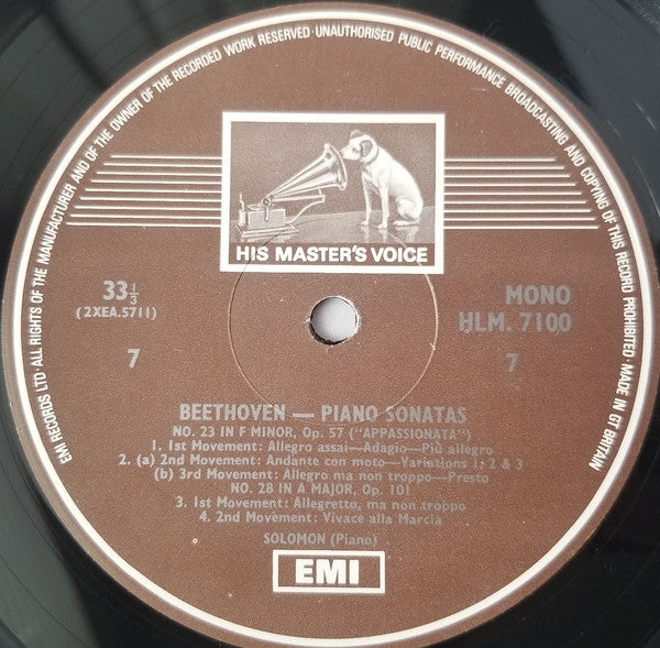 Solomon – Solomon plays Beethoven Sonatas (7xLP) LP vinyl record, image 5 of 8