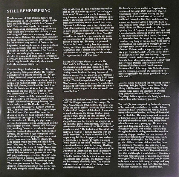 The Cranberries – Remembering Dolores (2xLP) LP vinyl record, image 9 of 10