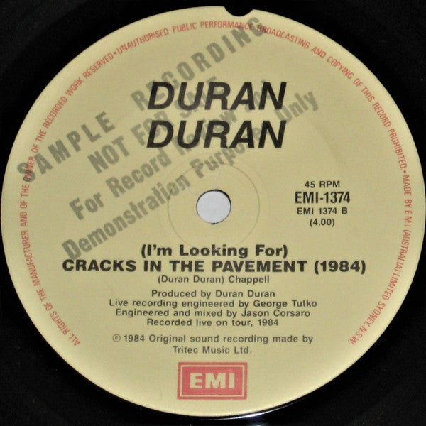 Duran Duran – The Wild Boys 7" vinyl record, image 3 of 3