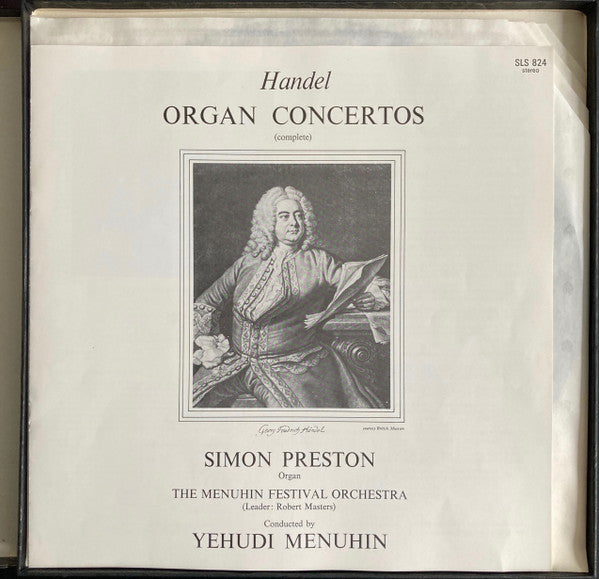 Georg Friedrich Händel, Simon Preston, Bath Festival Orchestra, Menuhin Festival Orchestra, Yehudi Menuhin – The Organ Concertos (Complete) (4xLP) LP vinyl record, image 10 of 10