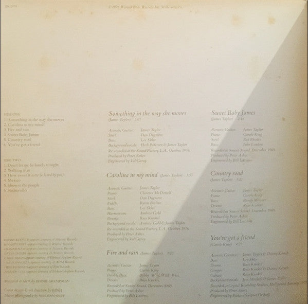 James Taylor – James Taylor's Greatest Hits LP vinyl record, image 3 of 8