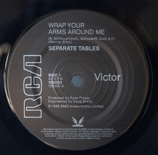 Separate Tables – Wrap Your Arms Around Me 7" vinyl record, image 3 of 4
