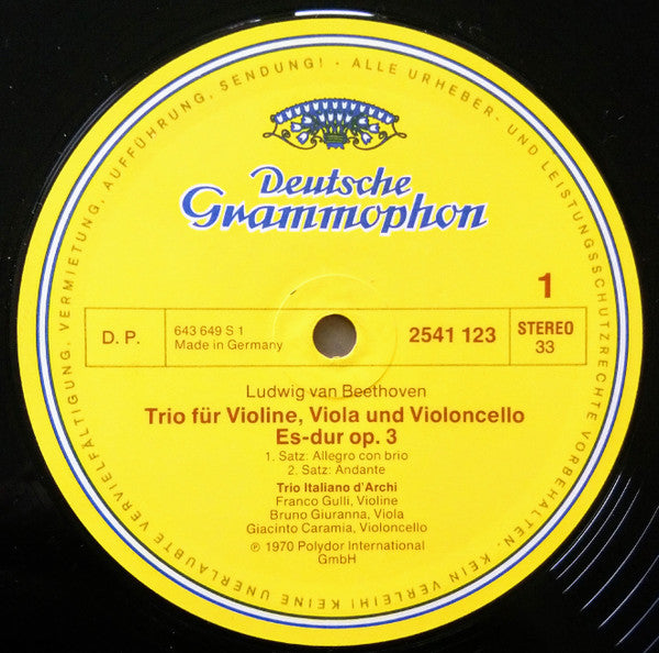 Ludwig Van Beethoven, Trio Italiano D'Archi – Beethoven Edition: Die Streichtrios LP vinyl record, image 3 of 10