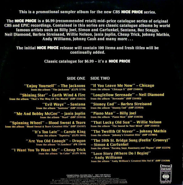 Various – The Nice Price Sampler LP vinyl record, image 3 of 3