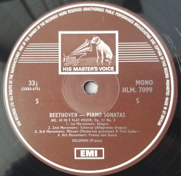 Solomon – Solomon plays Beethoven Sonatas (7xLP) LP vinyl record, image 4 of 8